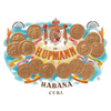 優民 H. Upmann Magnum 50 雪茄及其帶有金色獎牌圖騰的傳統木盒，展現德系嚴謹的古巴工藝。